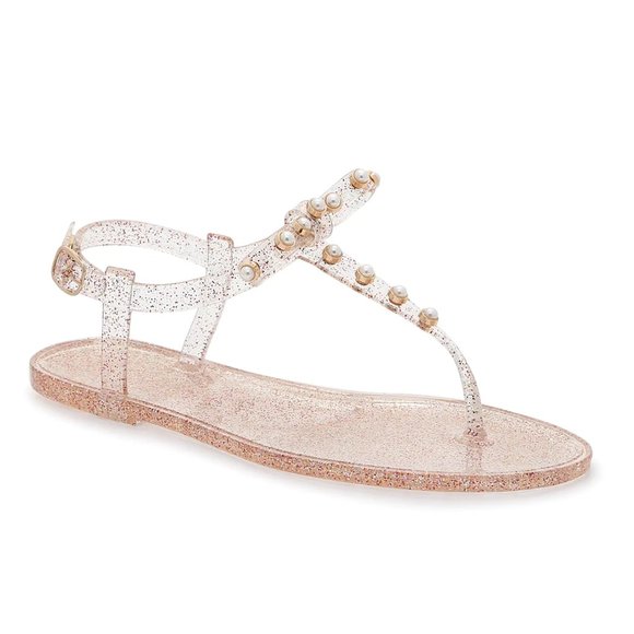 Kelly & Katie Shoes - Kelly & Katie Camile Jelly Ankle Strap Sandals